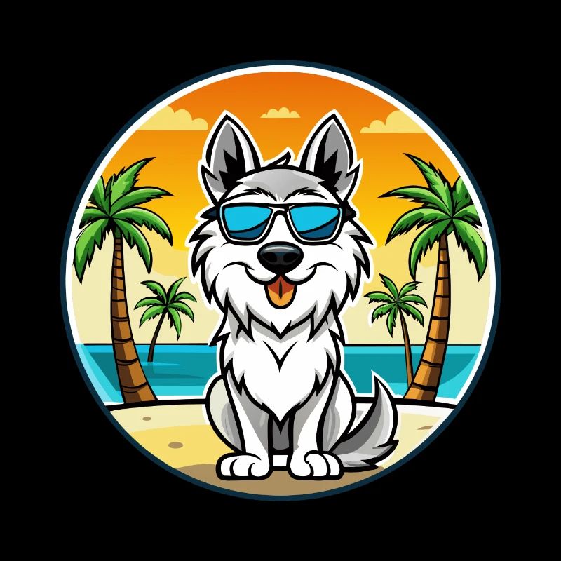 Lunettes de soleil de race de chien de berger des Carpates