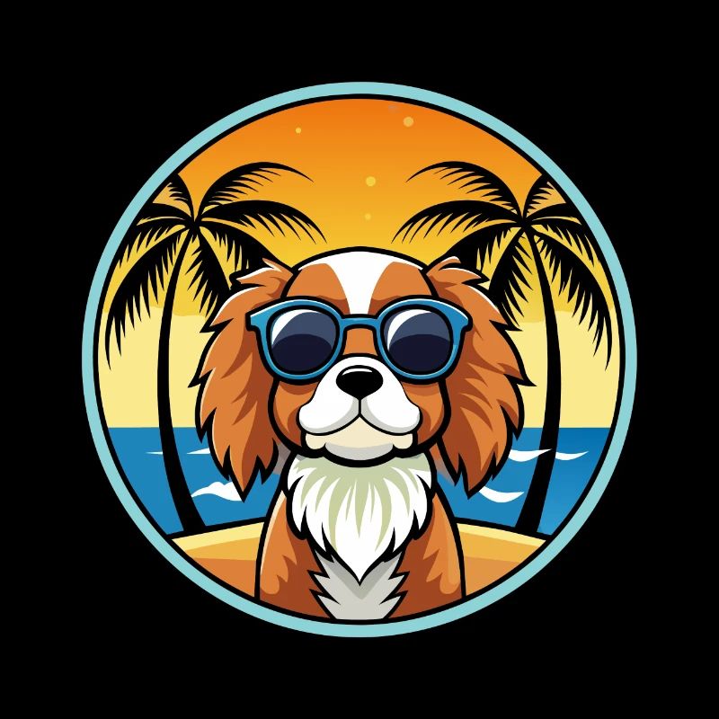 Cavalier King Charles Spaniel Hunderasse Karikatur