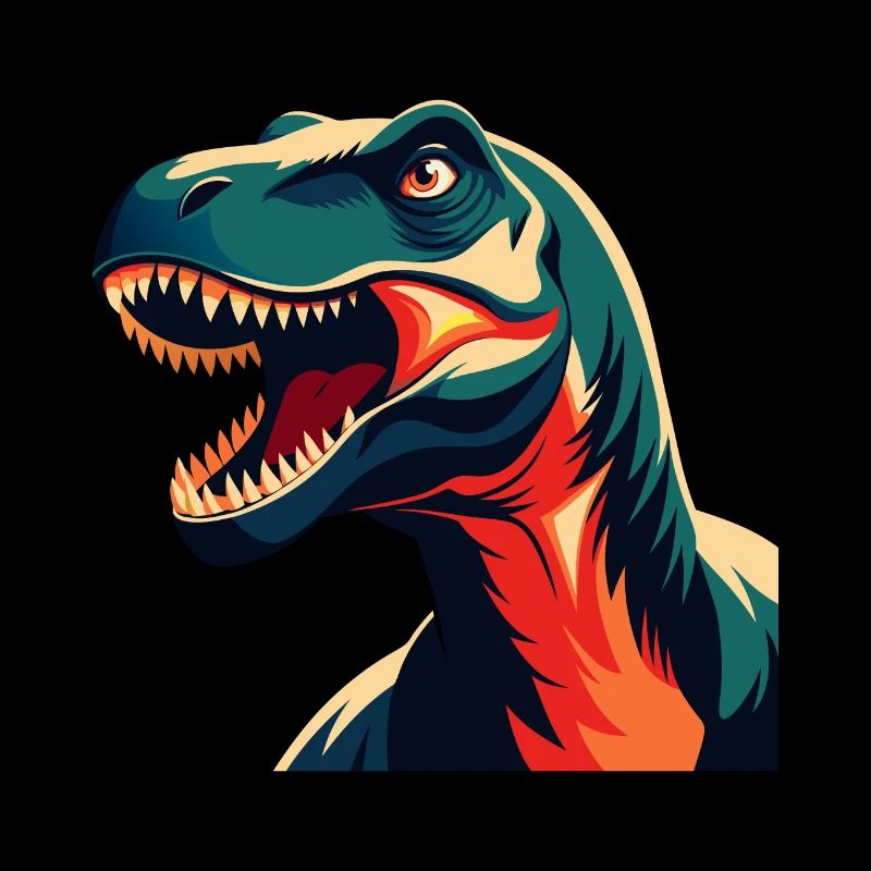Dinosaurier Cartoon Figur Buntes Haustier Tier
