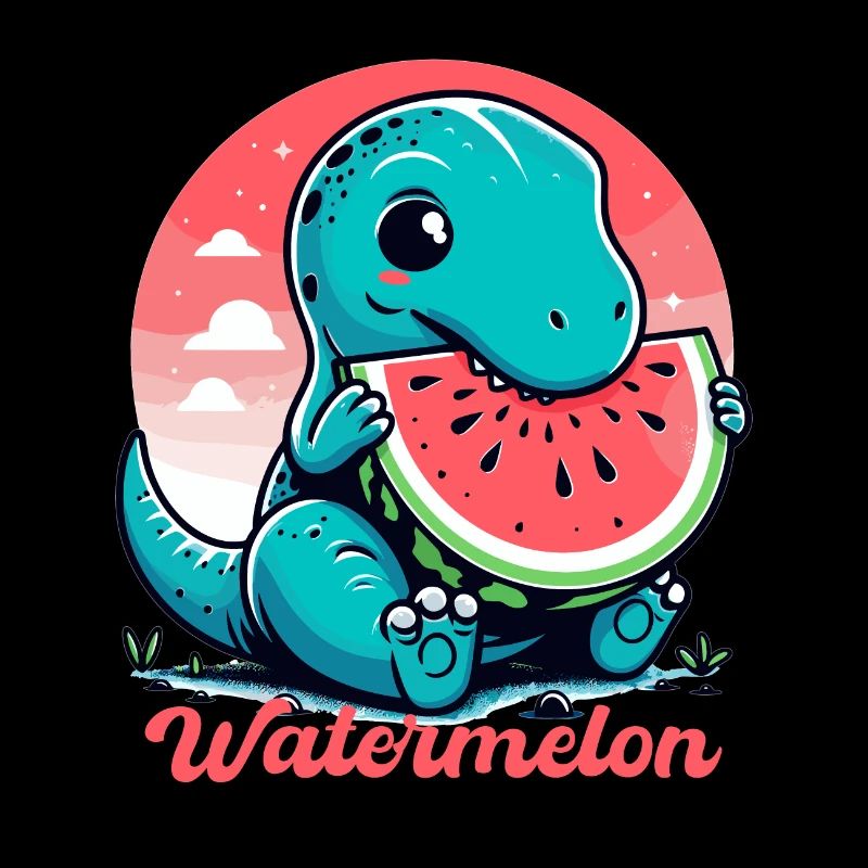 Süßer T-Rex Wassermelone Sommer Geschenk