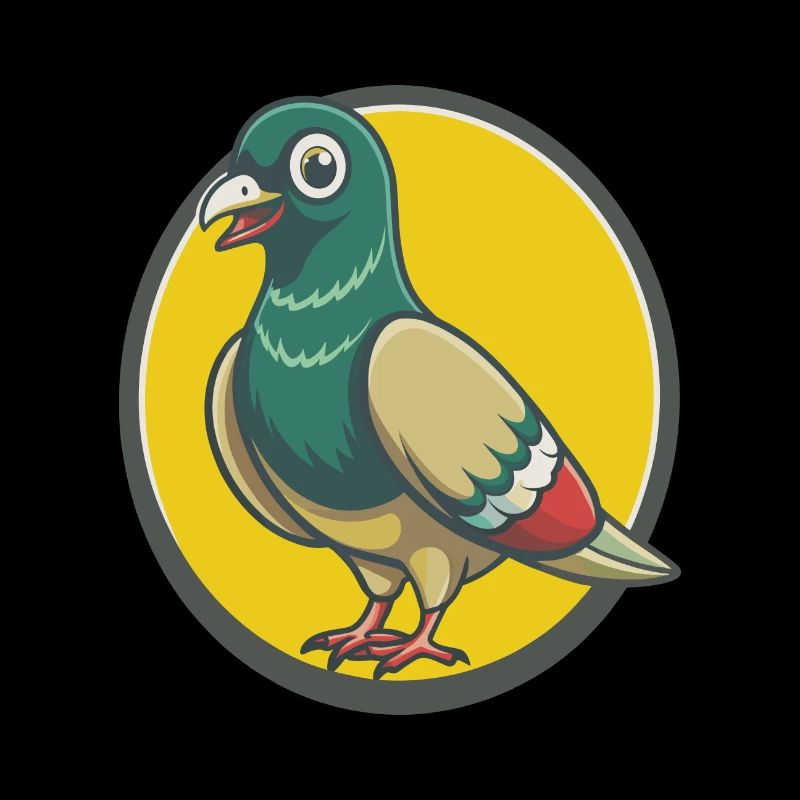 Pigeon Mignon Kawaii Dessin animé Clipart Animal de compagnie