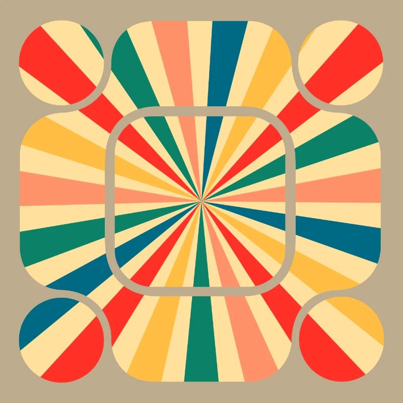 Retro Pattern: Tauchen Sie ein in die Schwingung der Farben