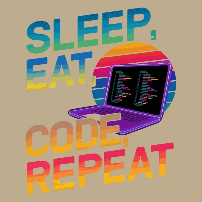 Sleep Eat Code Repeat Geschenk für Coder