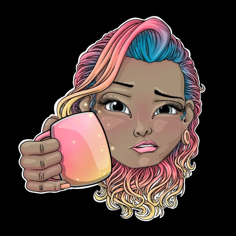Reva Prisma cheering with coffee face