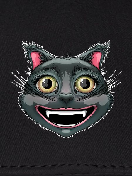 happy black cat