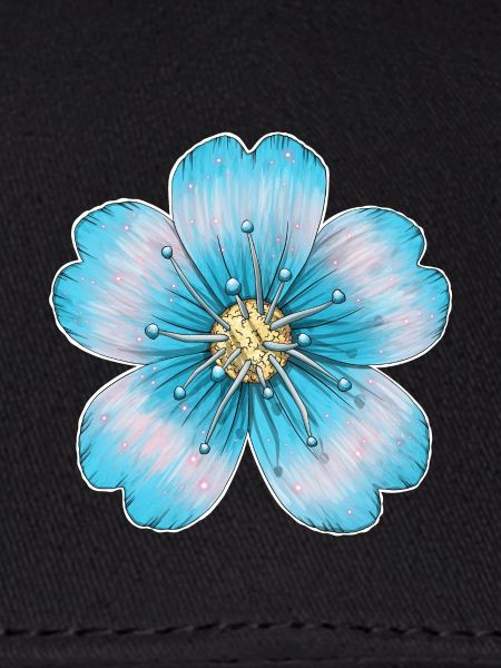 Hellblaue Blume