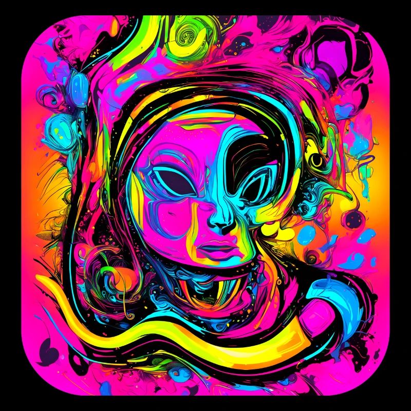 Neon Abstract Style Trend Glow Party