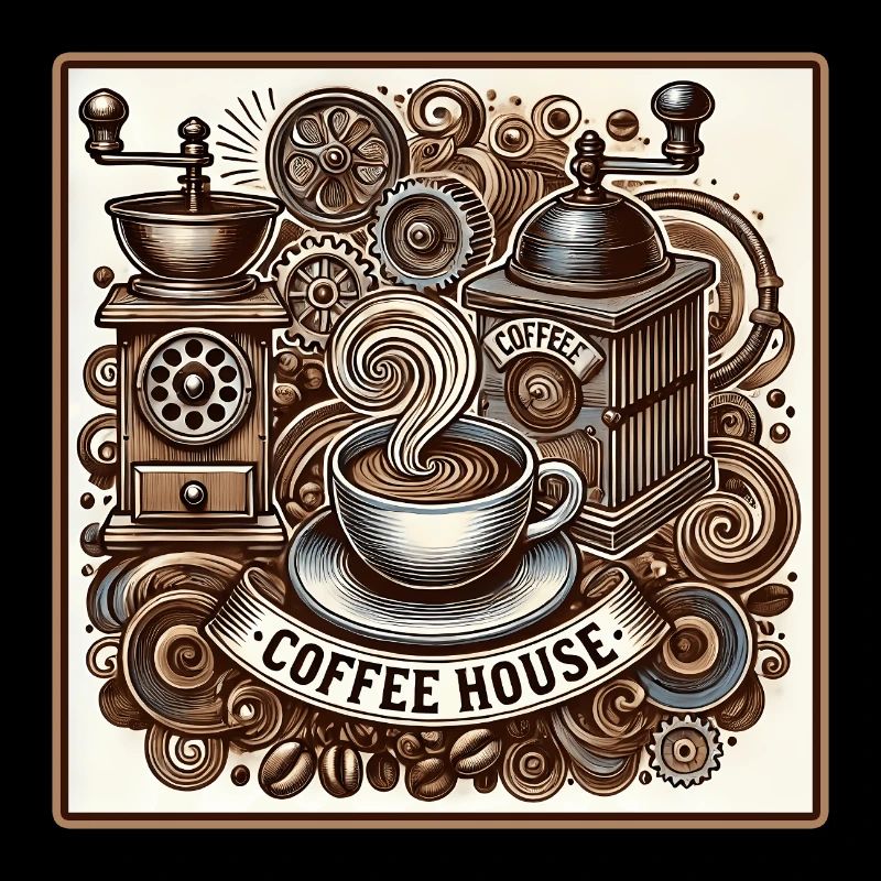 Ambiance de café vintage