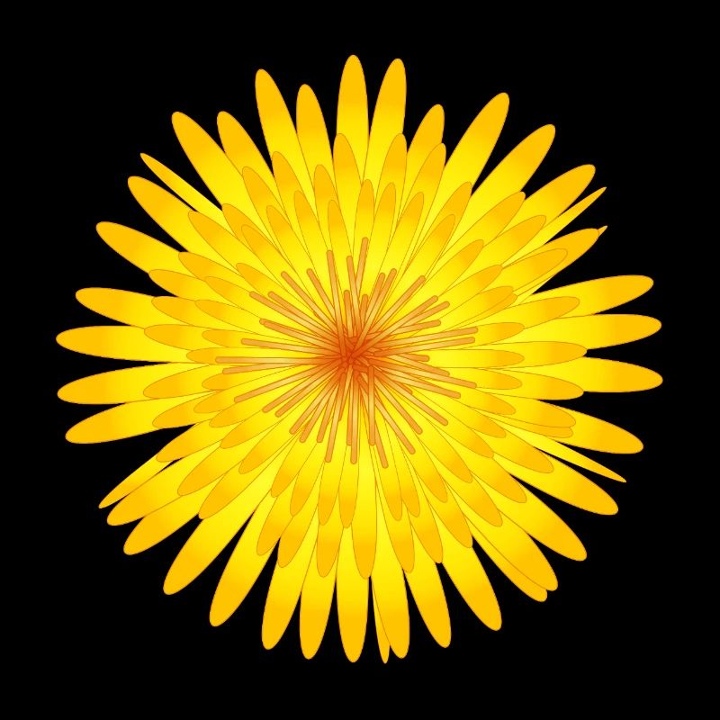 Motif d’été fleur de pissenlit jaune