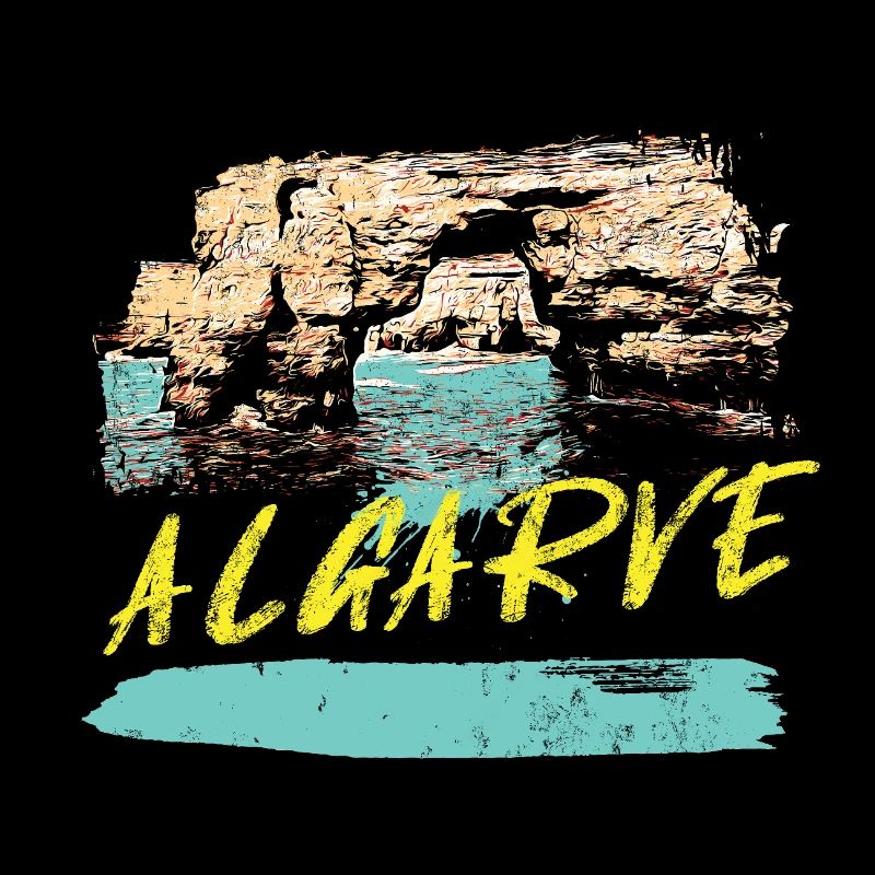 Cliffs Algarve illustration Portugal