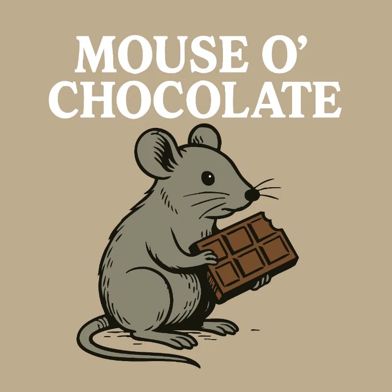 Mouse o’Chocolate Jeu de mots drôle Mouse
