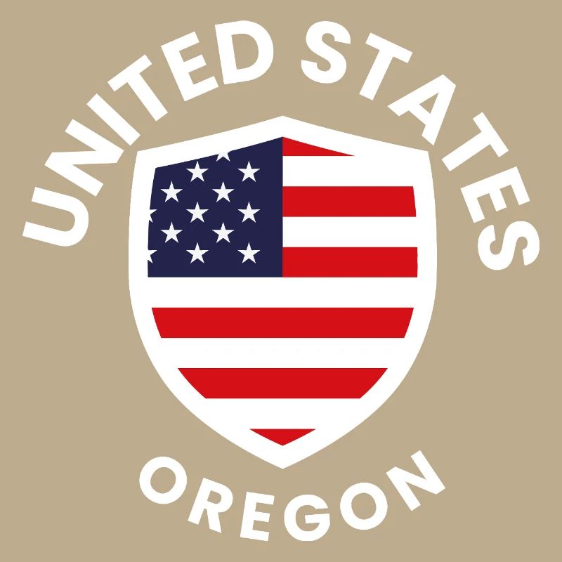 Bouclier de l’Oregon avec drapeau américain