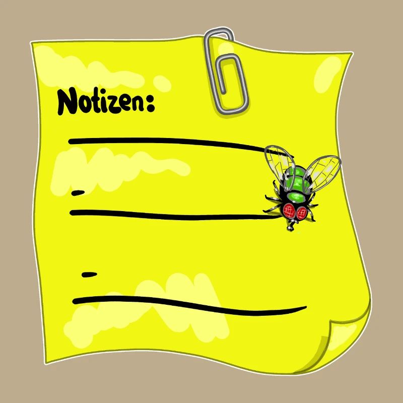 Bloc-notes jaune – Trombone & faux nœud papillon
