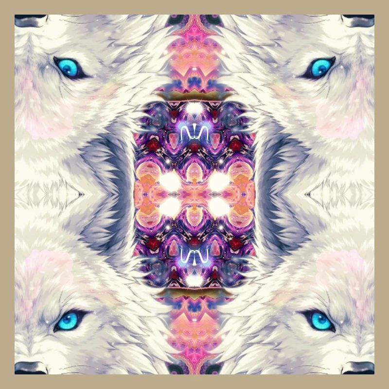 Arctic Wolves Kaleidoscope