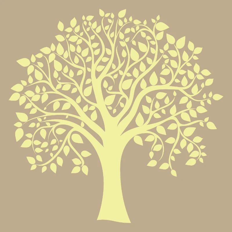 Icon Yellow Jumbo Tree Print Silhouette