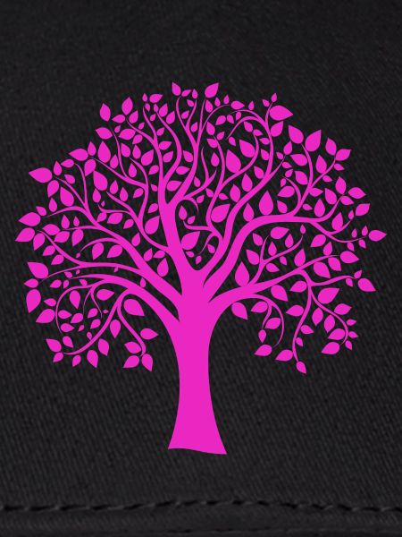 Rosa Jumbo-Baum-Muster-Silhouette