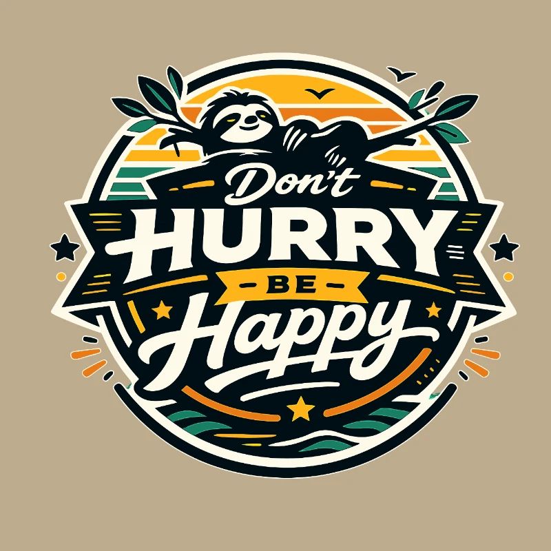 Dont Hurry Be Happy Sloth