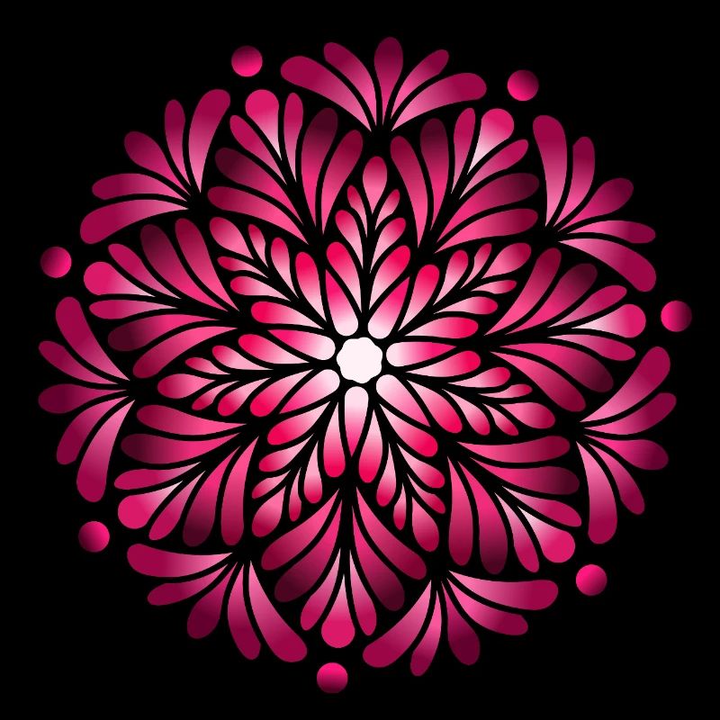 Luminous Pink Mandala 