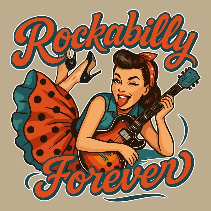 Rockabilly Forever: Rockabella mit E-Gitarre