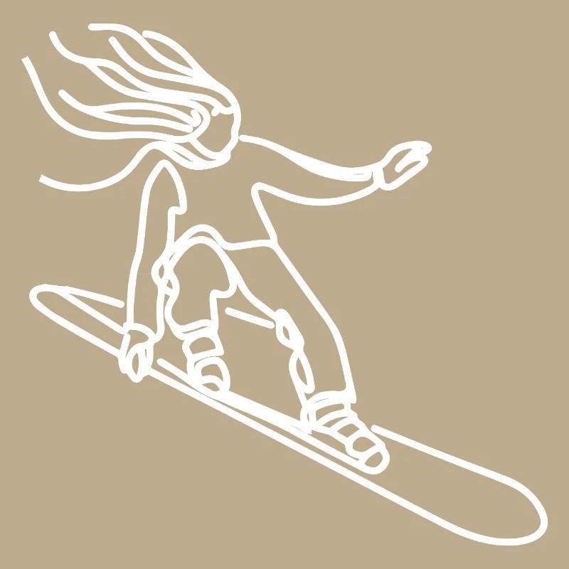 Snowboarder Mädchen