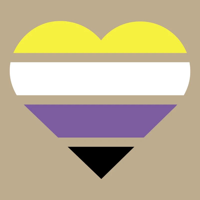Pride Flag Heart · Nonbinary