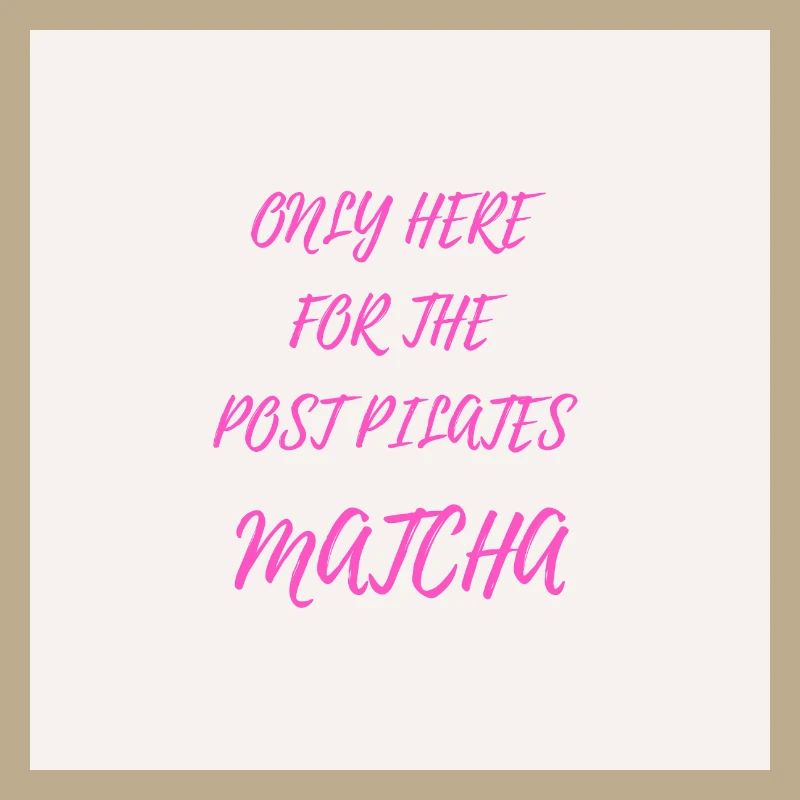 Only Here For The Matcha