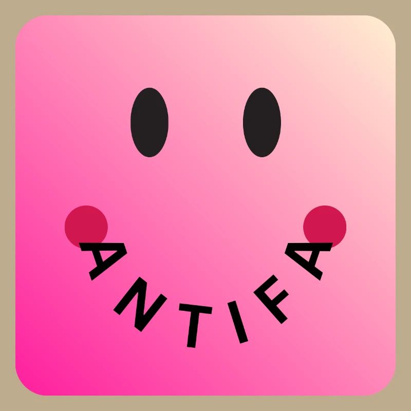 Friendly Antifa Pink | Faute de frappe de Gradient Smile