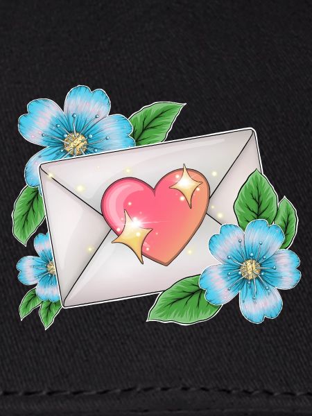 envelope with flowers