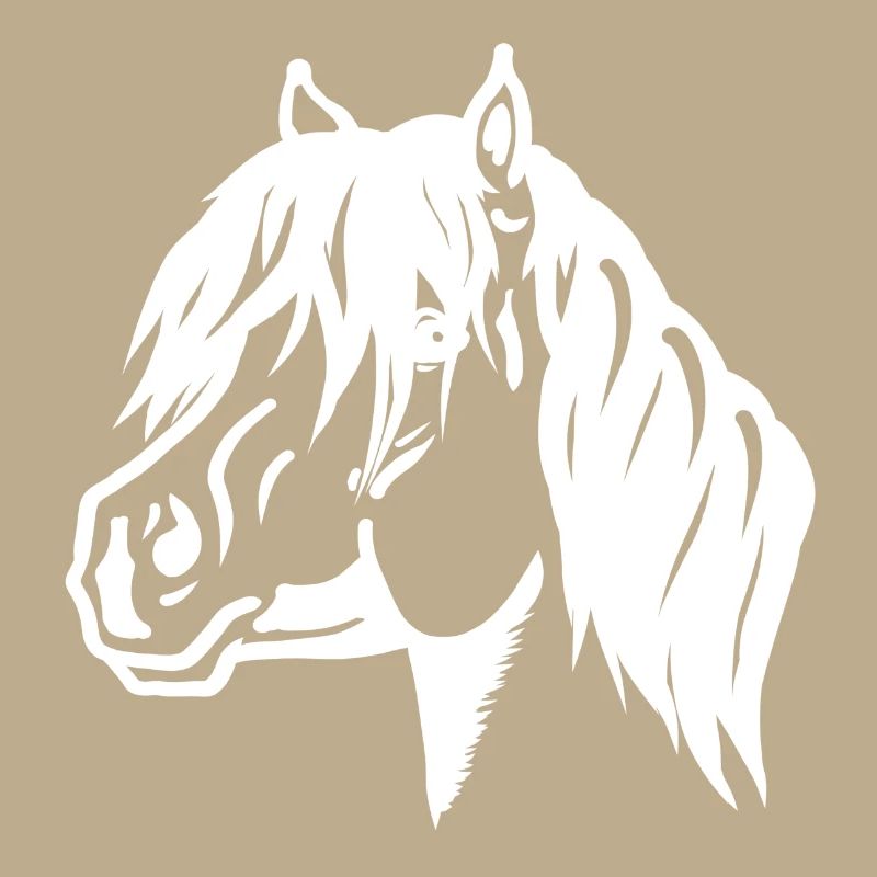 Portrait de poney blanc