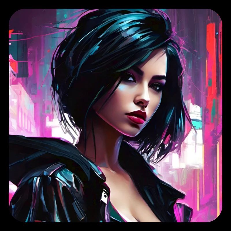 Fille Cool Goth Cyberpunk