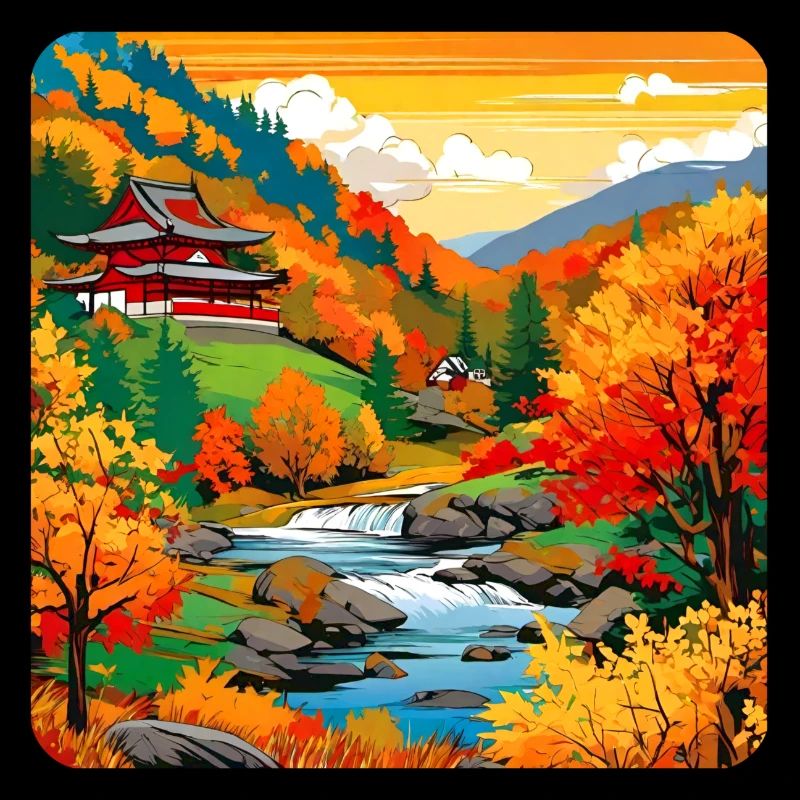 Bunte Herbstlandschaft