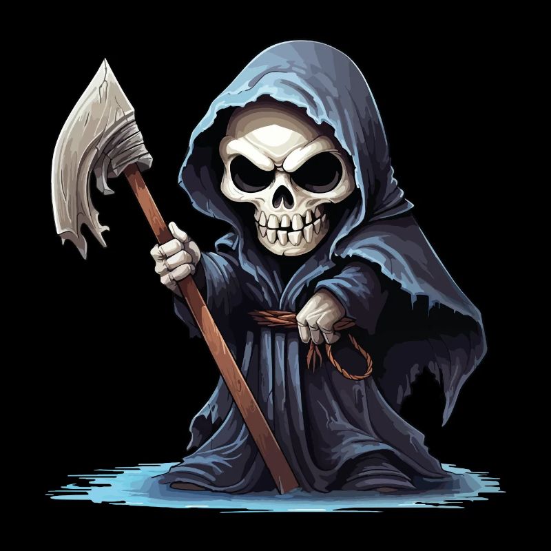 Grim Reaper, Scythe, Death, Skull, Skull, Skeleton