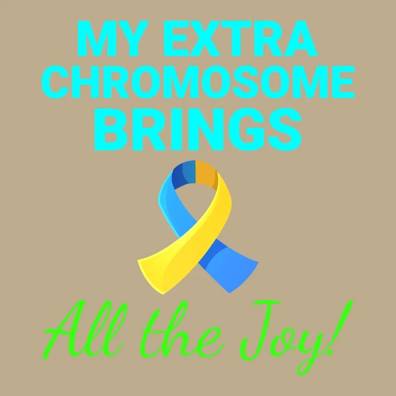 Down-Syndrom-Bewusstsein Joyful Extra Chromosom