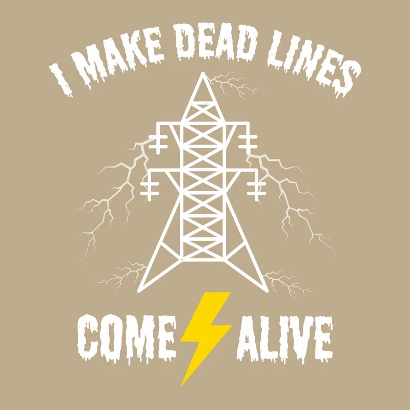 I Make Dead Lines Come Alive – Lineman Halloween