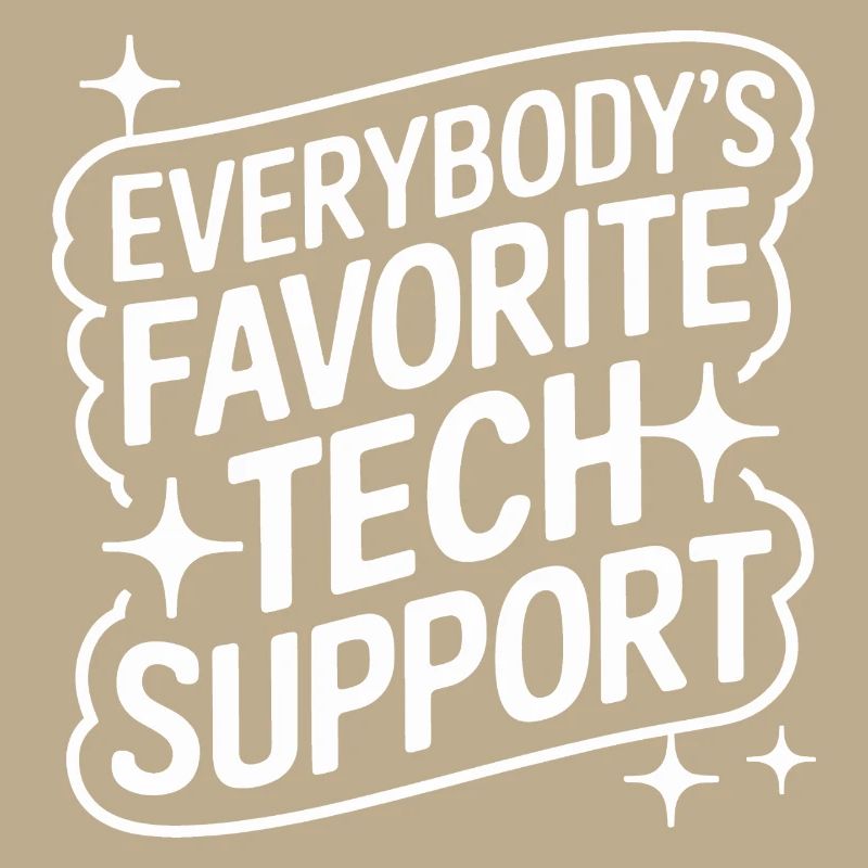 Technischer Support Computerfreak Nerd