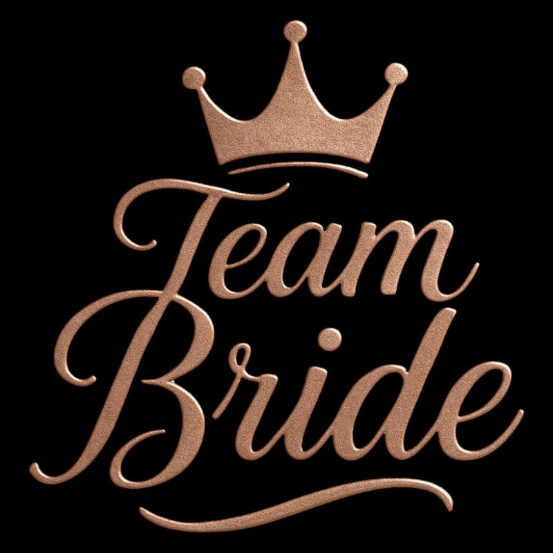 Team Bride Krone Rose Gold