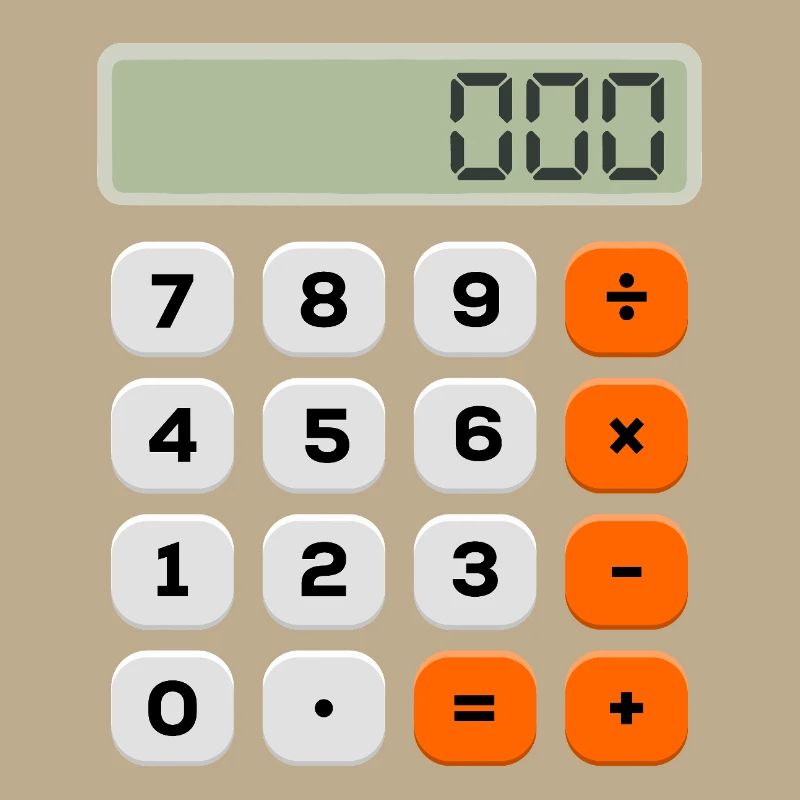 Number Day Minimalist Calculator Numerical Pattern