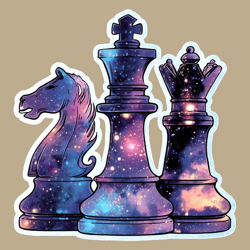 Chess Pieces in Space – Galaxy Nebe