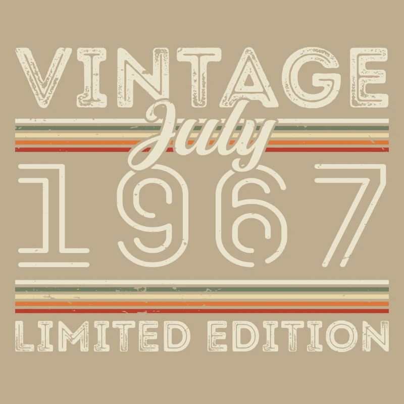 Juli 1967 Juli Geburtstagsgeschenk Juli 1967