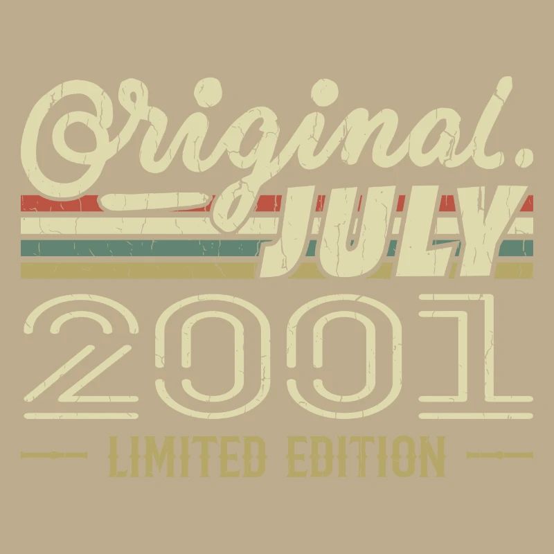 Juli 2001 Original Geburtstagsgeschenk 2001