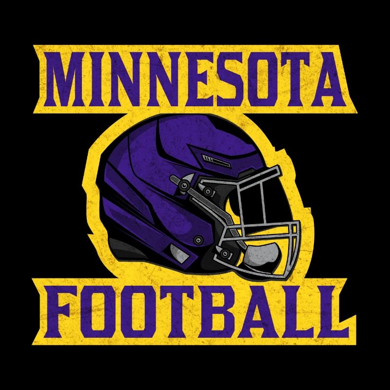 Conception du casque de football du Minnesota