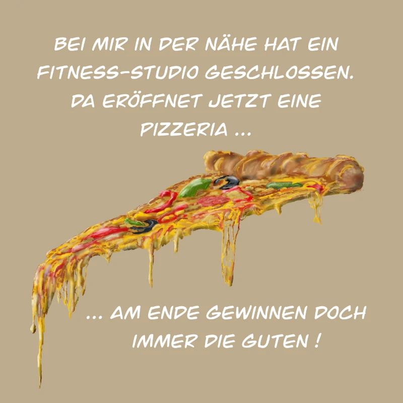 Fitness Studio oder Pizzeria - Pizza gewinnt immer