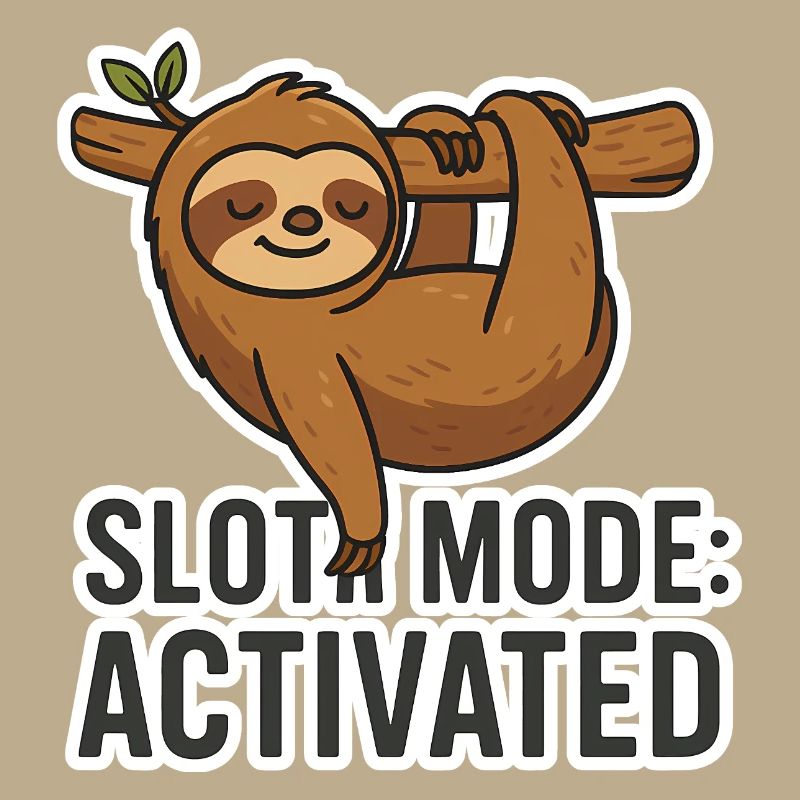 Sloth Mode: Activated - Funny Sloth Saying
