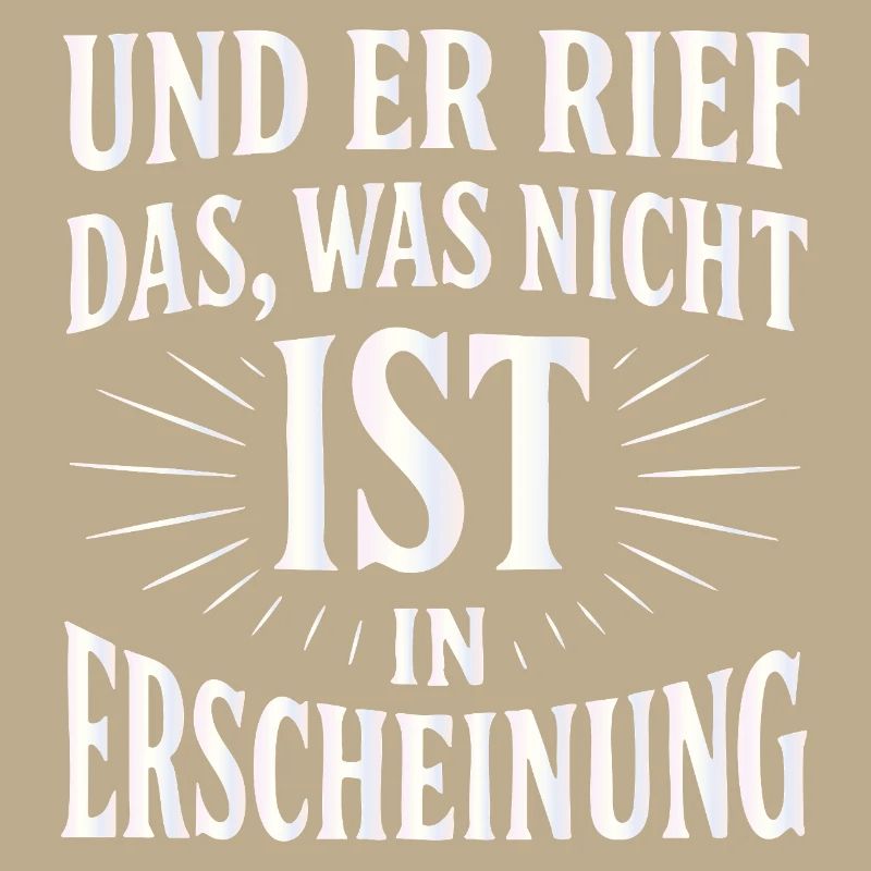 And he called forth that which is not