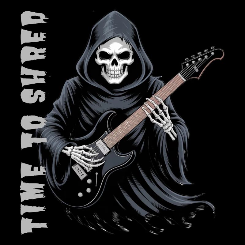Grim Reaper Rocks The Guitar