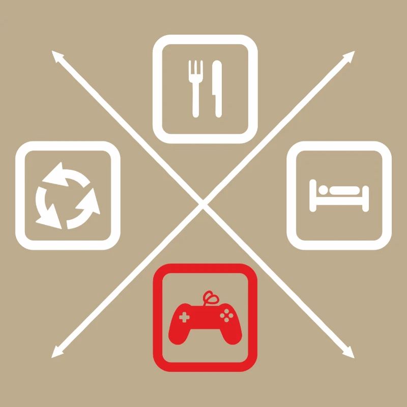 Der Lebenszyklus eines Gamers,Geek,Gamer,Gaming