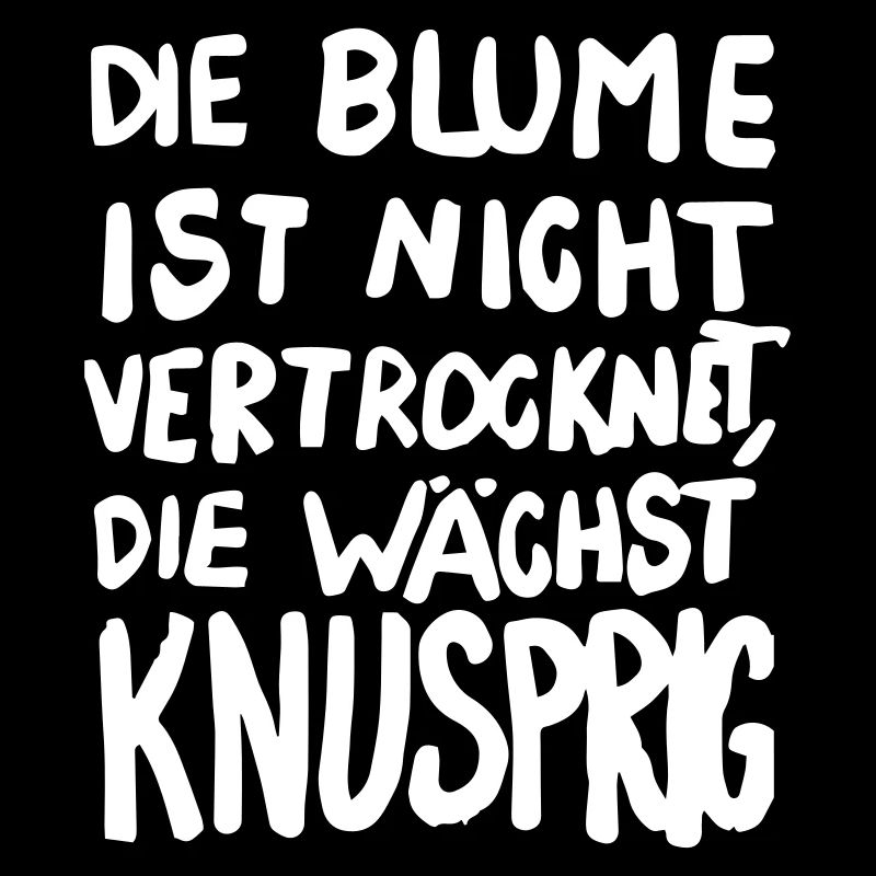 Die Blume wächst knusprig