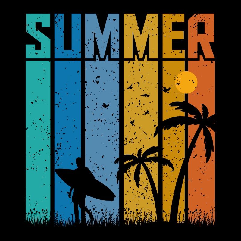 Surfeur d’ambiance estivale