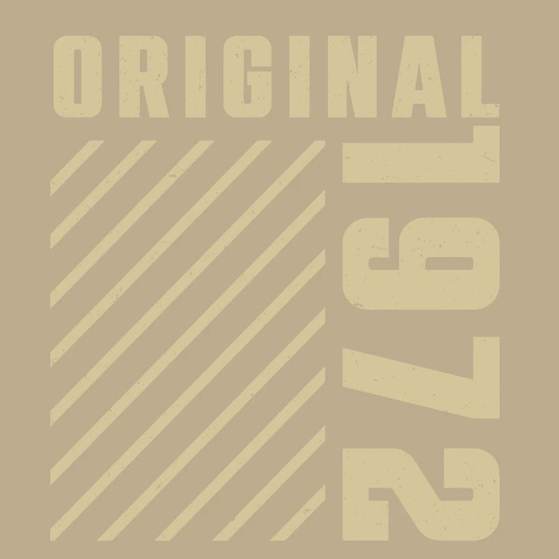 Original 1972 Authentic 1972 Vintage Bursdag