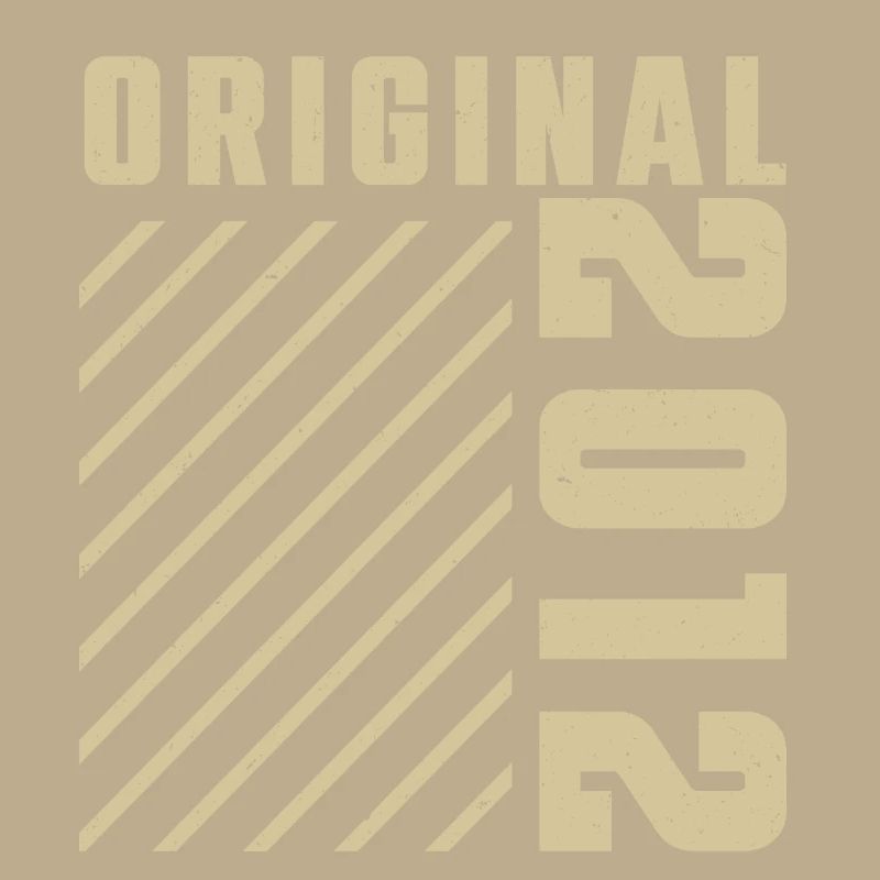 Original 2012 Authentic 2012 Vintage Bursdag